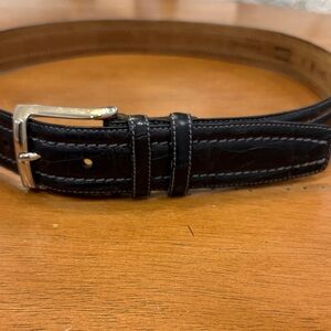 Men's Tommy Bahama men’s black alligator belt size 36.